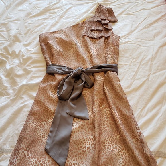 Walter Baker One Shoulder Print Dress - SZ SM - Picture 2 of 10